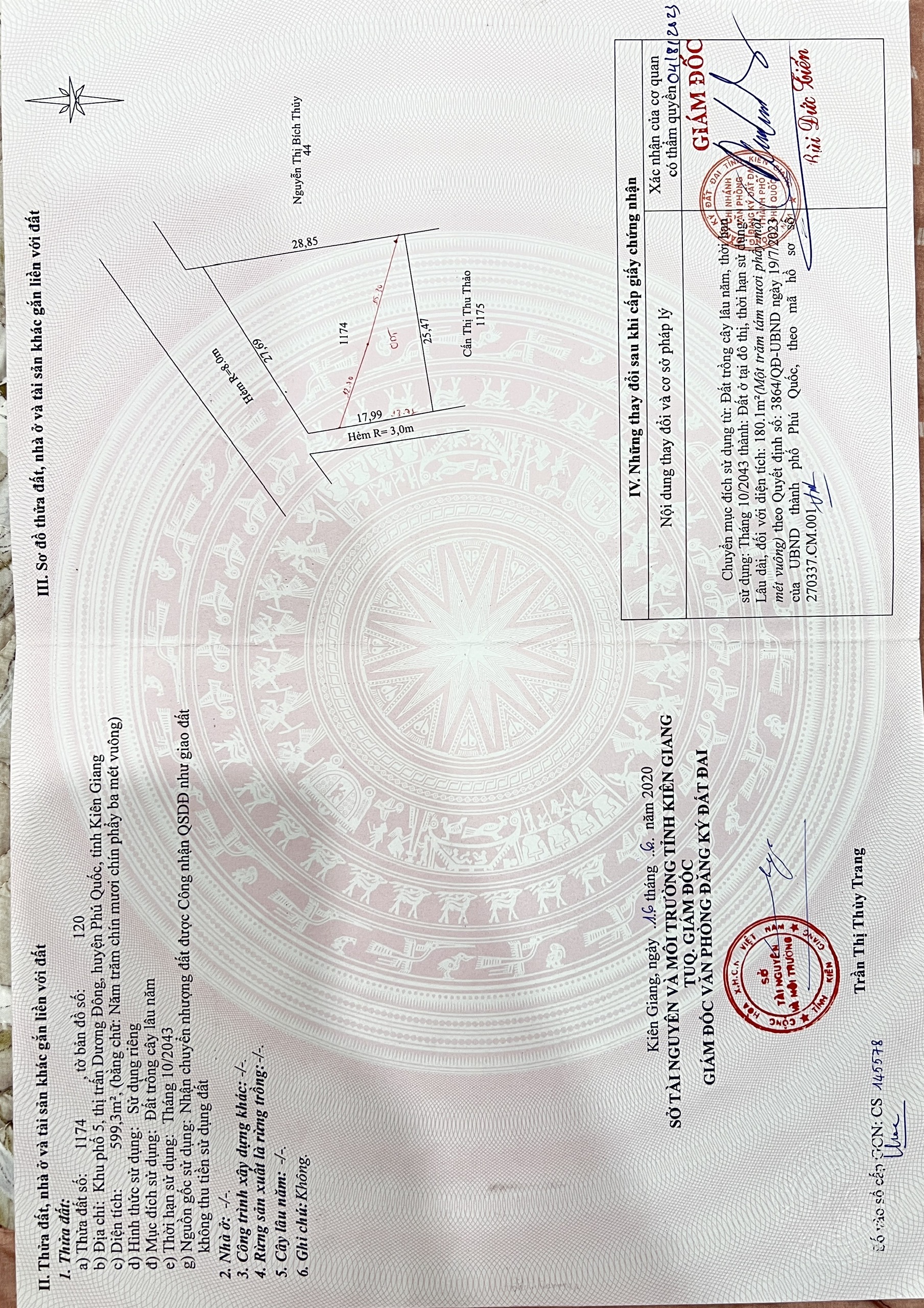 Bán đất 1110m² tại khu phố 5, Đặc khu Phú Quốc