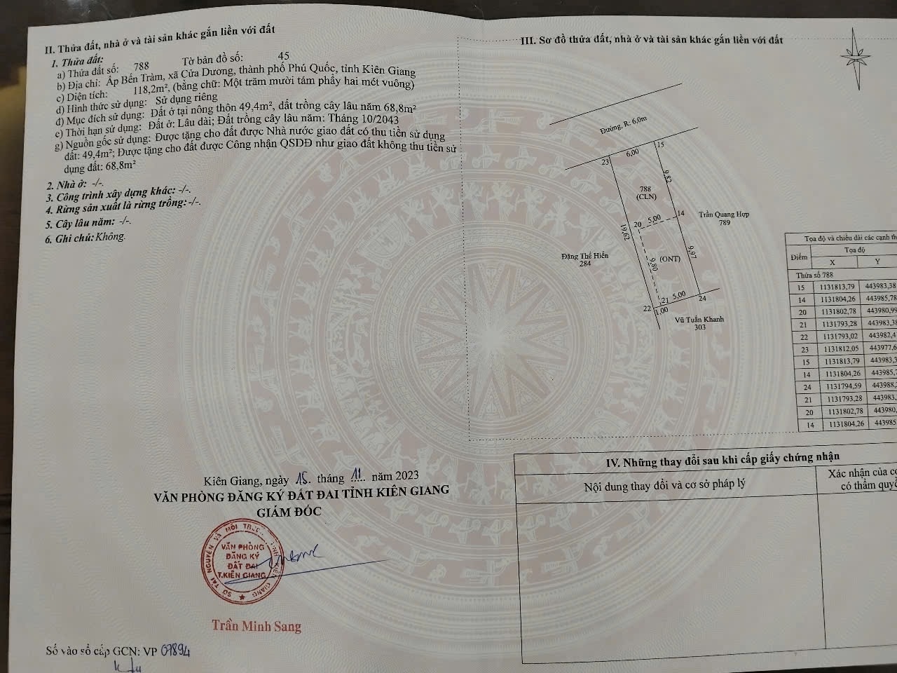 Bán đất 119m² tại Cửa Dương, Đặc Khu Phú Quốc