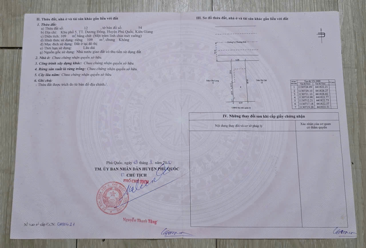 Bán nhà 108m² tại Dương Đông, Đặc Khu Phú Quốc