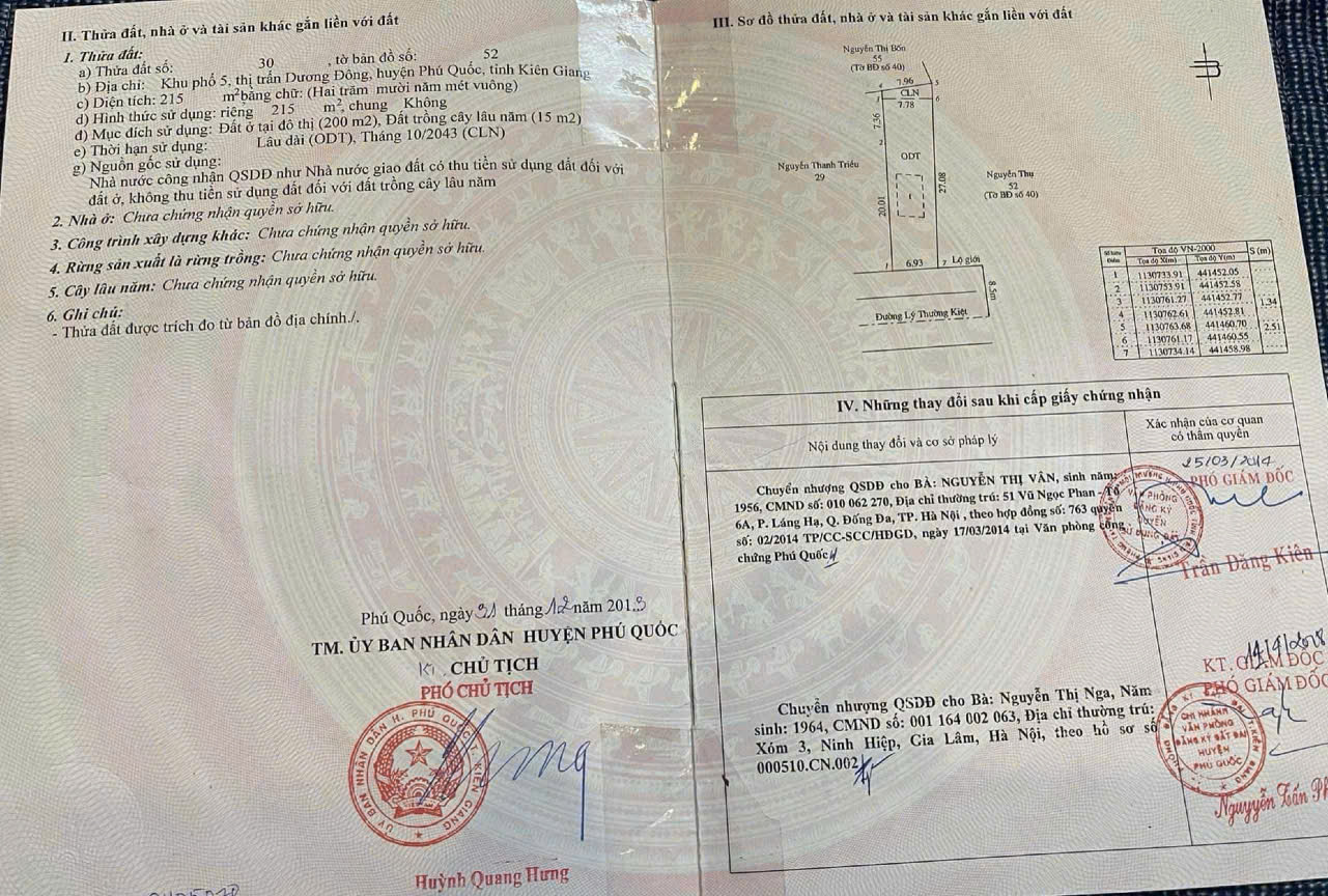 Bán nhà 215m² tại Đặc Khu Phú Quốc