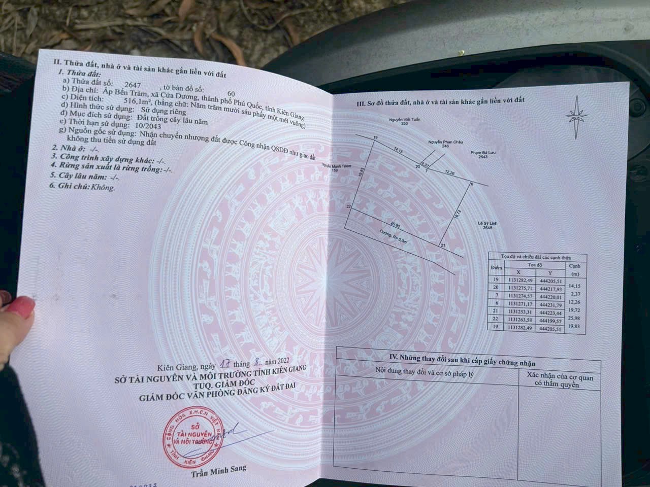 Bán nhà 523.131990365396m² tại Cửa Dương, Thành phố Phú Quốc